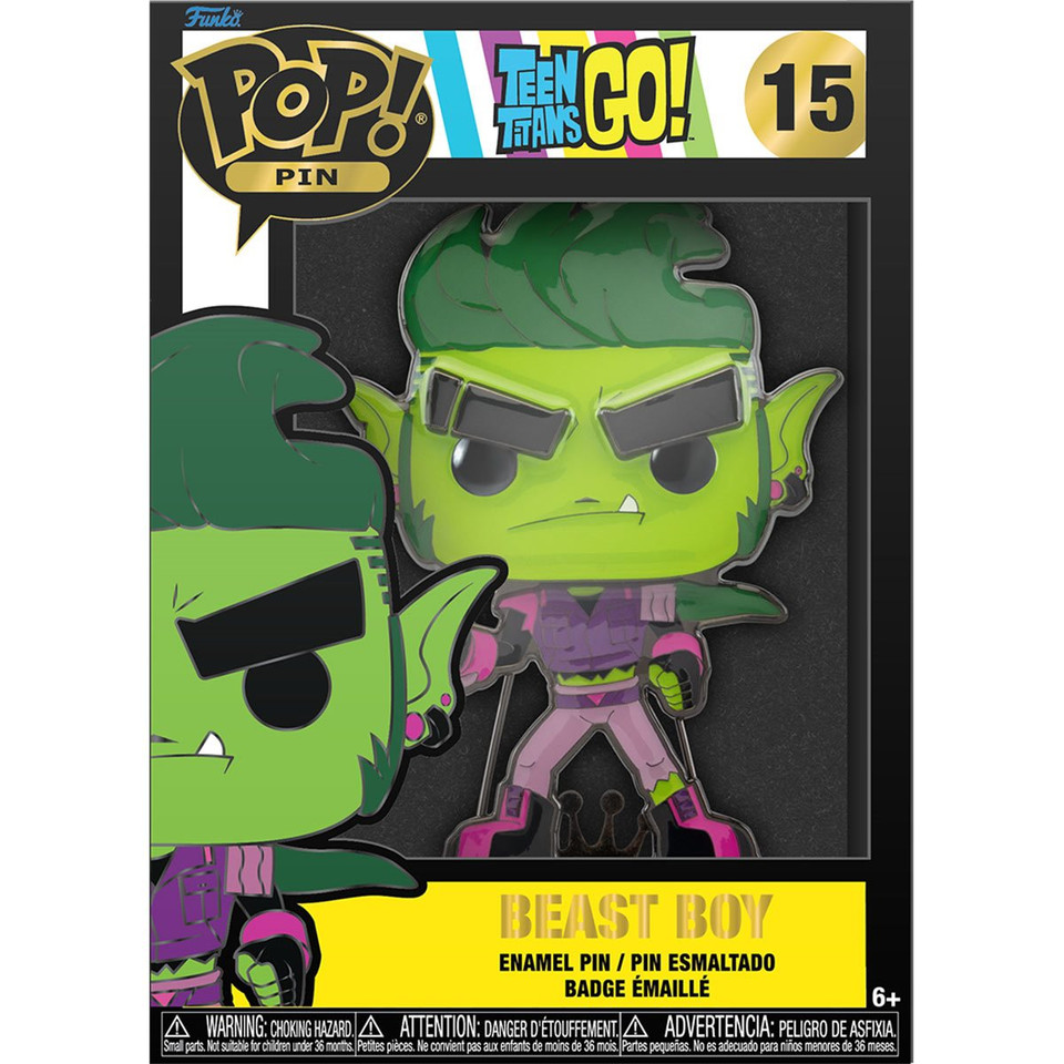 Funko Teen Titans Go! Beast Boy Large Enamel Pop! Pin