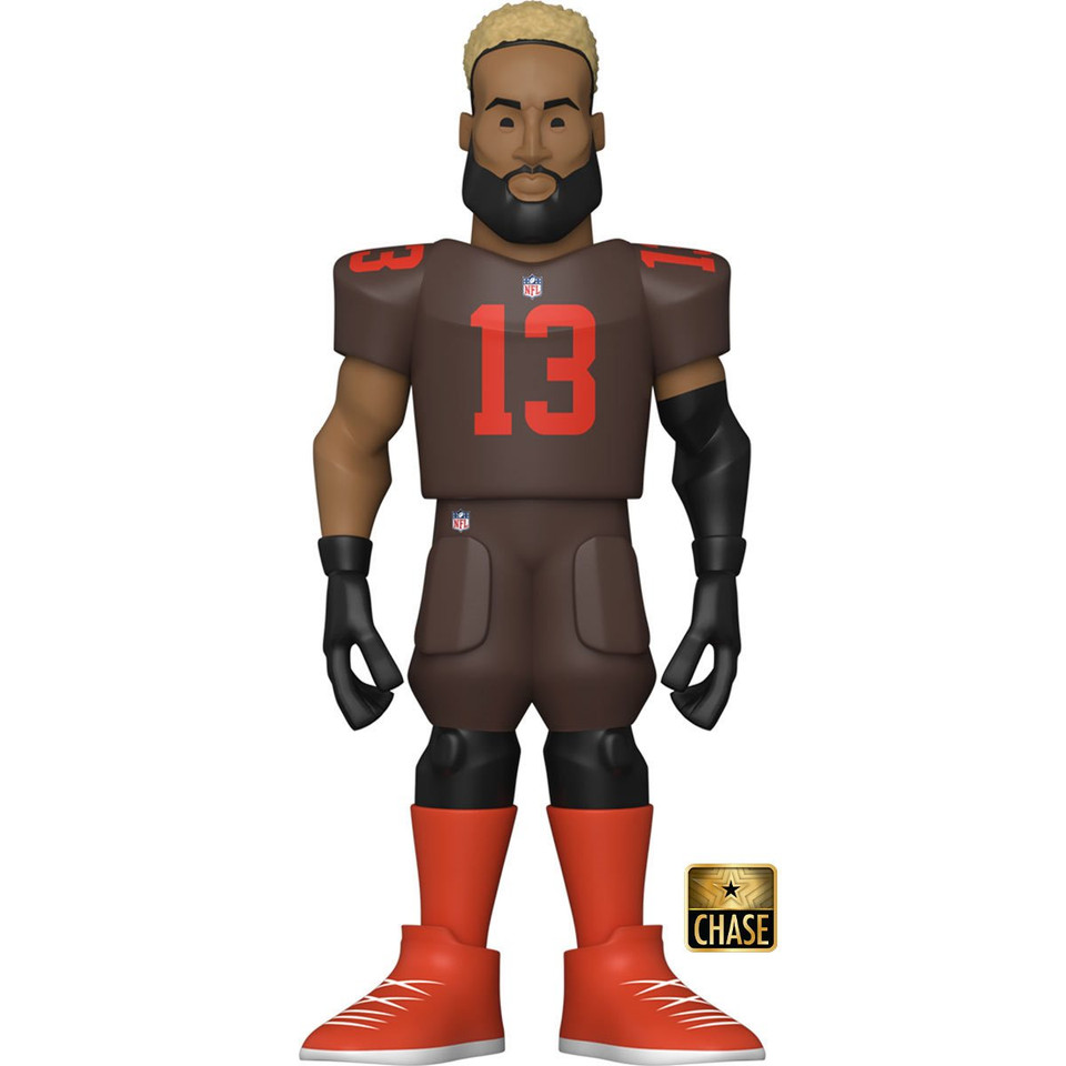 Funko NFL Browns Odell Beckham Jr. 5-Inch CHASE Vinyl Gold Figure Funko NFL Browns Odell Beckham Jr. 5-Inch CHASE Vinyl Gold Figure