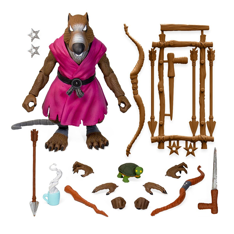Super7 Teenage Mutant Ninja Turtles Ultimates Splinter 7-Inch Action Figure Version 2