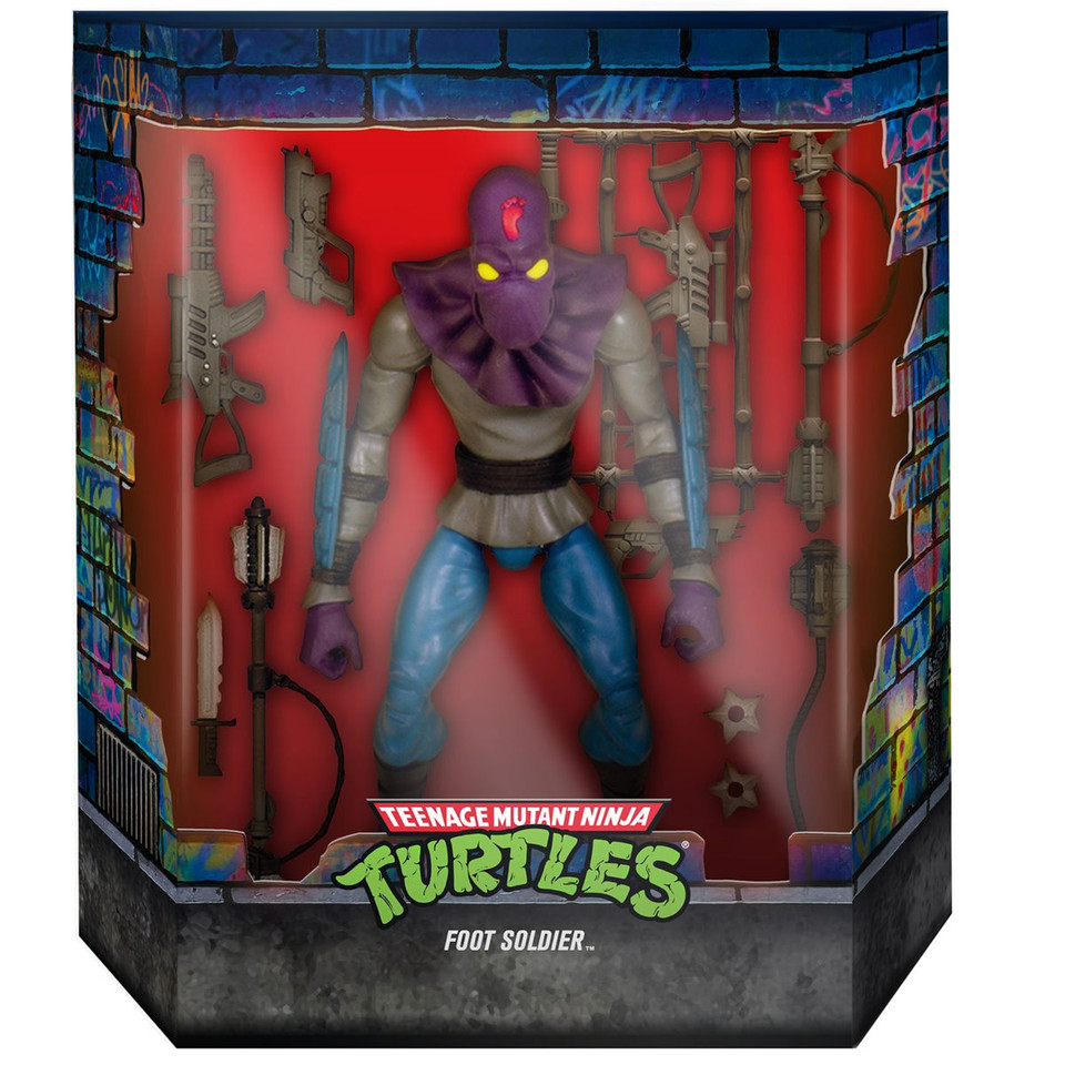 Super7 Teenage Mutant Ninja Turtles Ultimates Foot Soldier 7-Inch Action Figure Version 2