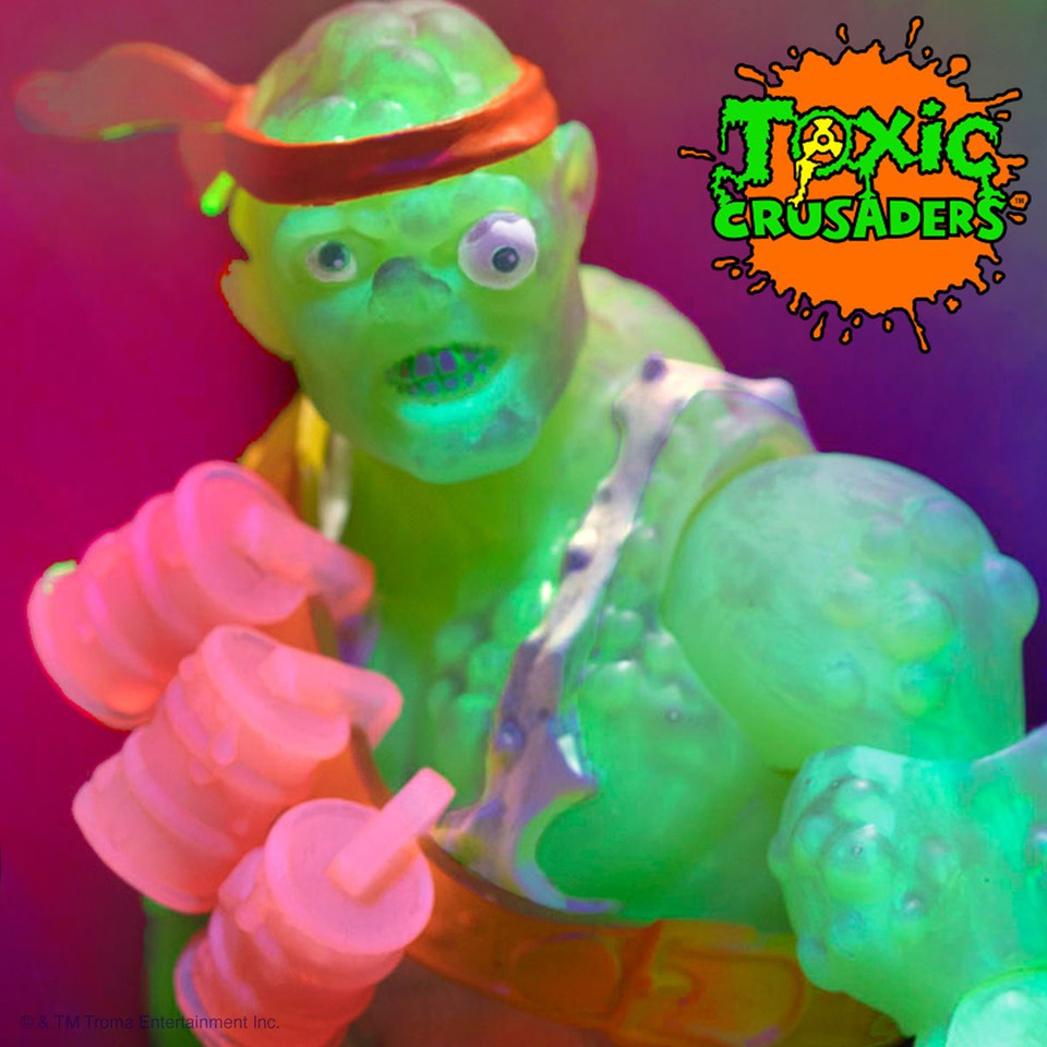 Super7 Toxic Crusader Ultimates Radioactive Red Rage Toxie 7-Inch Action Figure