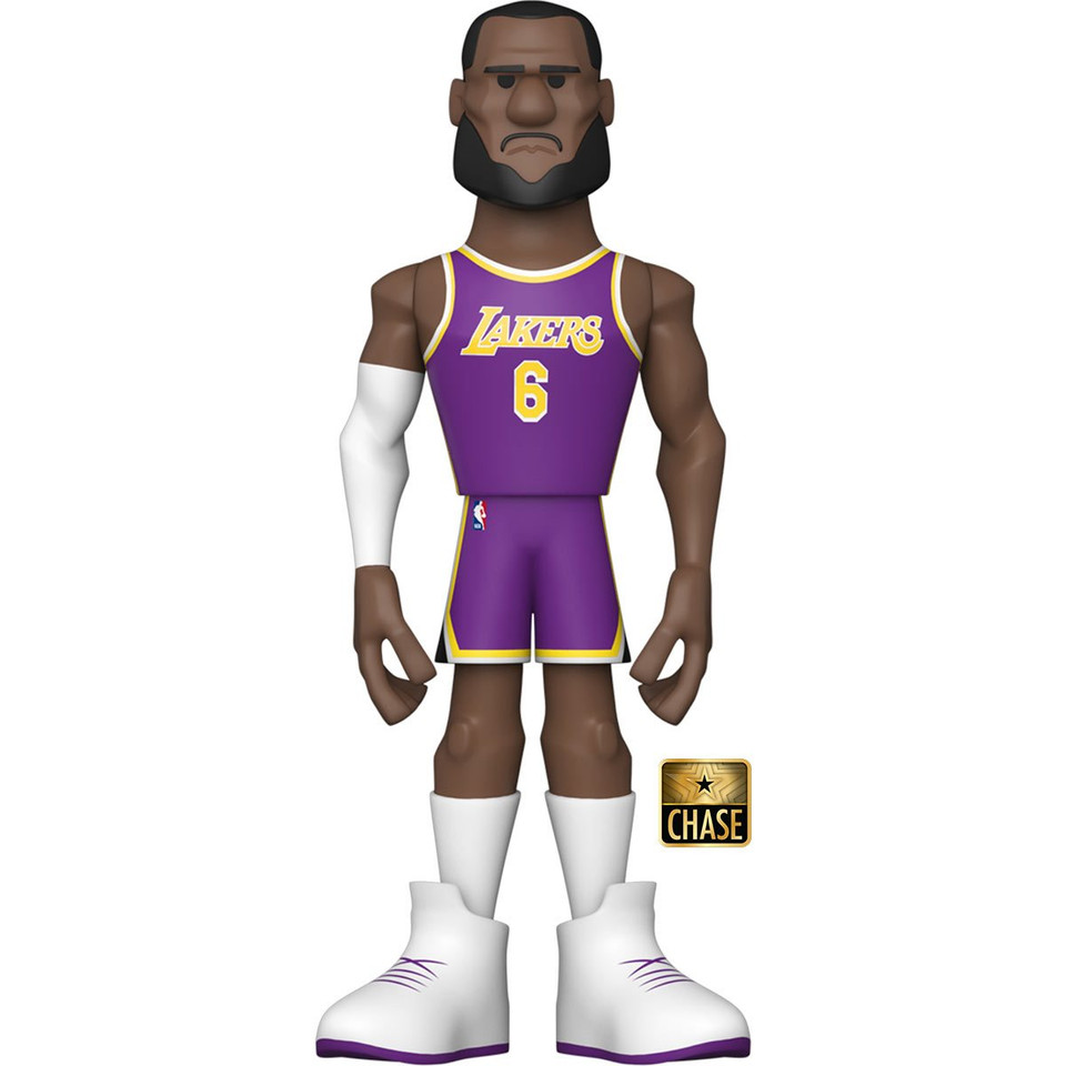 Funko NBA Lakers LeBron James (City Uniform) 5-Inch CHASE Vinyl Gold Figure Funko NBA Lakers LeBron James (City Uniform) 5-Inch CHASE Vinyl Gold Figure