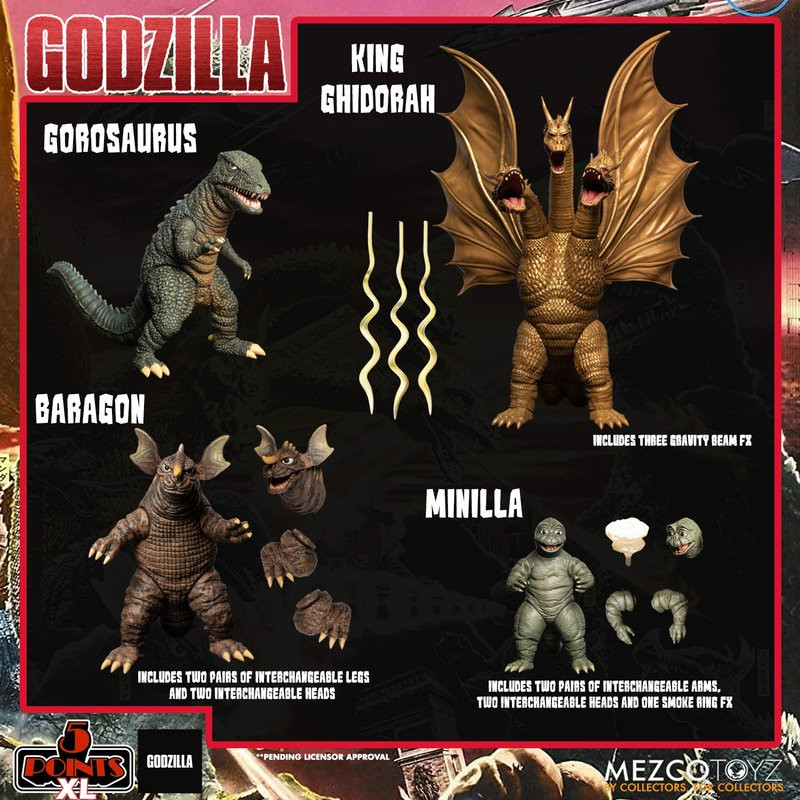 Mezco Toyz Godzilla: Destroy All Monsters (1968) 5 Points XL Round