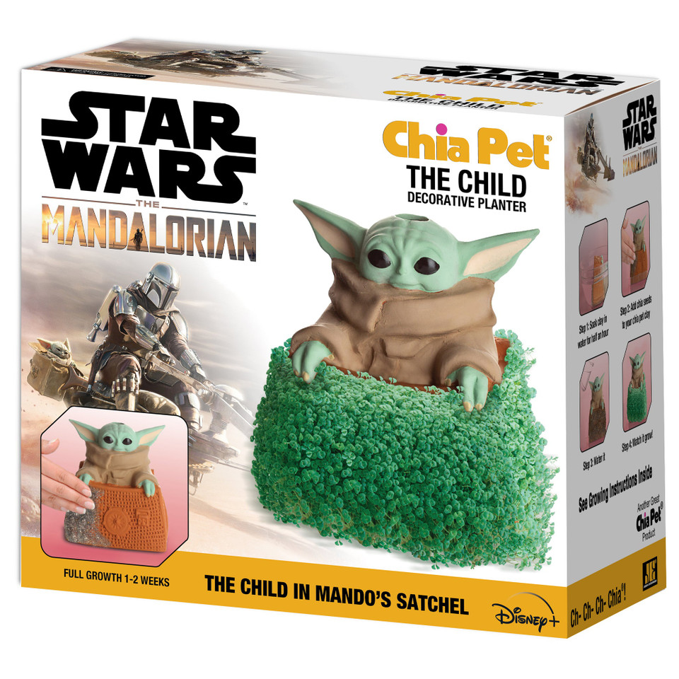 NECA Star Wars The Child in Mando's Satchel Chia Pet NECA Star Wars The Child in Mando's Satchel Chia Pet