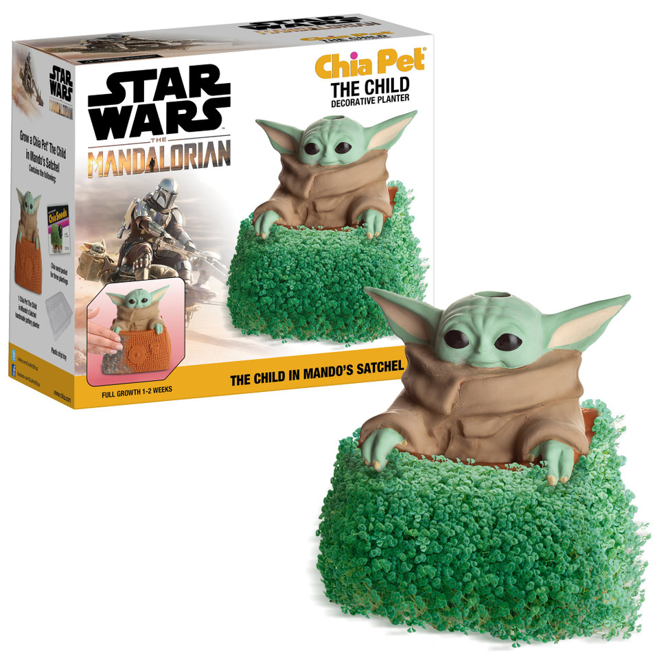 NECA Star Wars The Child in Mando's Satchel Chia Pet NECA Star Wars The Child in Mando's Satchel Chia Pet