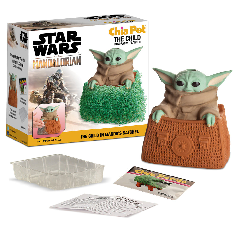 NECA Star Wars The Child in Mando's Satchel Chia Pet NECA Star Wars The Child in Mando's Satchel Chia Pet