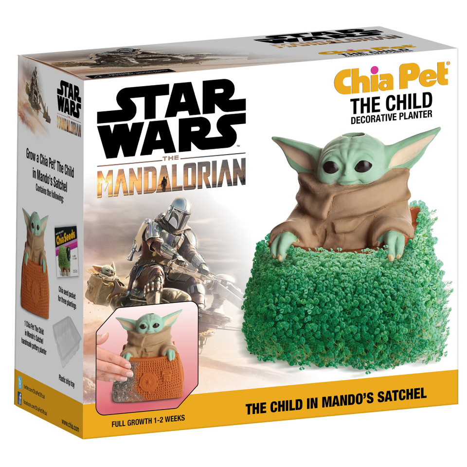 NECA Star Wars The Child in Mando's Satchel Chia Pet NECA Star Wars The Child in Mando's Satchel Chia Pet