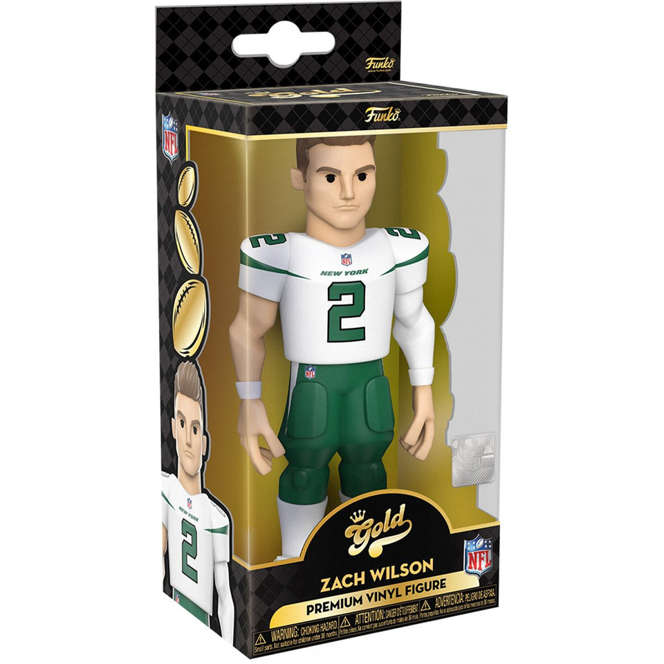 Funko NFL New York Jets Zach Wilson 5-Inch Vinyl Gold Figure Funko NFL New York Jets Zach Wilson 5-Inch Vinyl Gold Figure