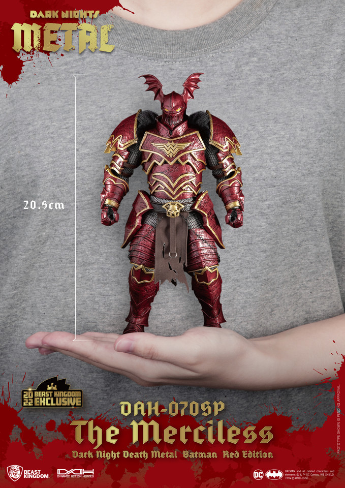 Dark Nights Metal Batman Merciless Red Version DAH-070SP Action Figure - San Diego Comic-Con 2022 Previews Exclusive Dark Nights Metal Batman Merciless Red Version DAH-070SP Action Figure - San Diego Comic-Con 2022 Previews Exclusive