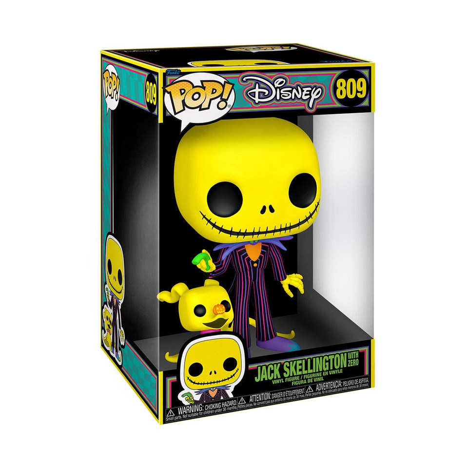 Funko The Nightmare Before Christmas Jack with Zero Blacklight 10-Inch Pop! Vinyl Figure Funko The Nightmare Before Christmas Jack with Zero Blacklight 10-Inch Pop! Vinyl Figure