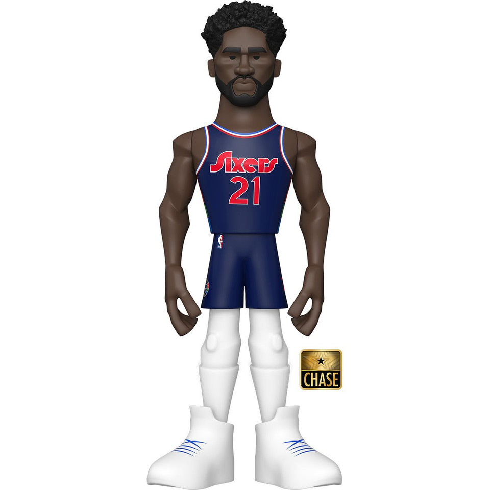 Funko NBA Sixers Joel Embiid (City Edition 2021) 5-Inch Vinyl Gold CHASE Figure