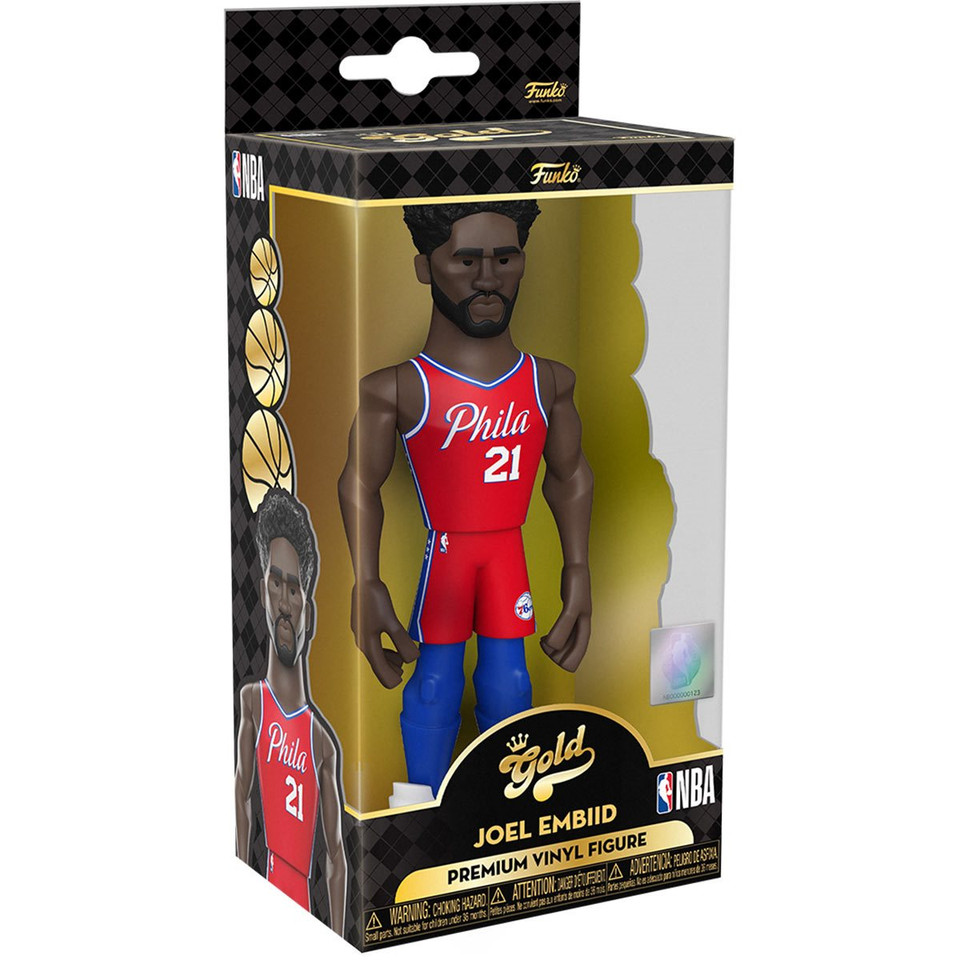 Funko NBA Sixers Joel Embiid (City Edition 2021) 5-Inch Vinyl Gold Figure