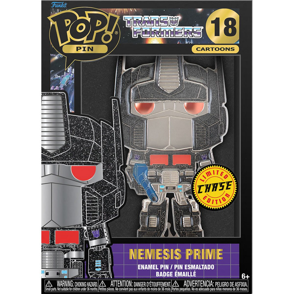 Funko Transformers Optimus Prime Large Enamel CHASE Pop! Pin