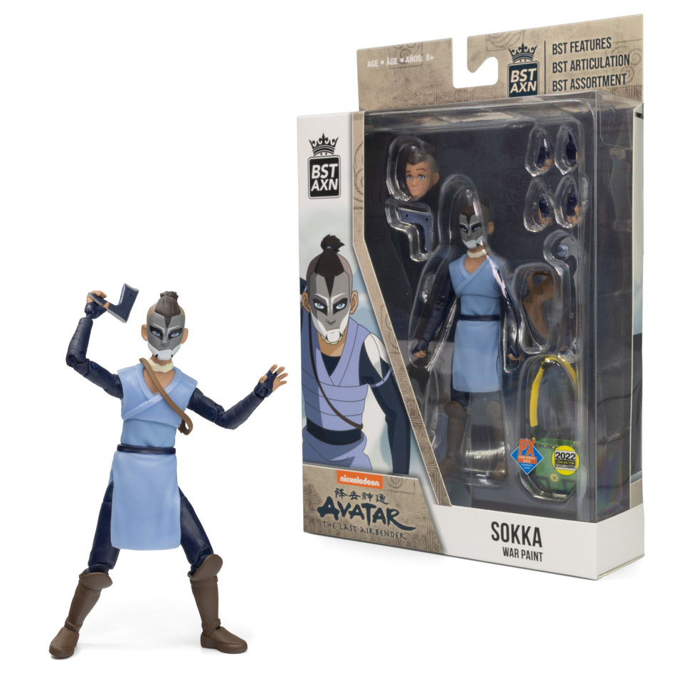 Avatar Sokka War Paint BST AXN 5-Inch Action Figure - San Diego Comic-Con 2022 Previews Exclusive Avatar Sokka War Paint BST AXN 5-Inch Action Figure - San Diego Comic-Con 2022 Previews Exclusive