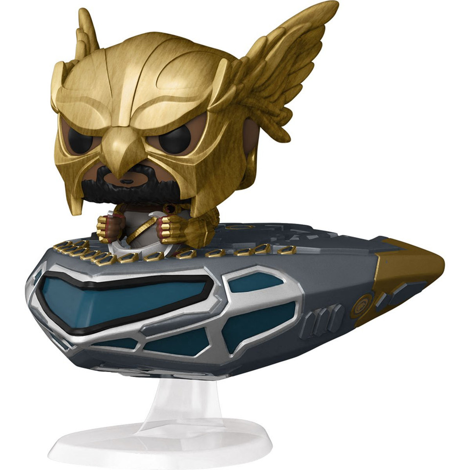 Funko Black Adam Hawkman in Cruiser Super Deluxe Pop! Ride