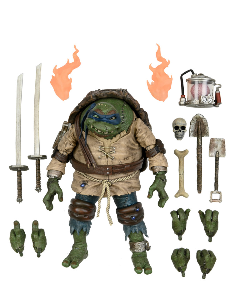 NECA Universal Monsters x Teenage Mutant Ninja Turtles Ultimate Leonardo as The Hunchback 7-Inch Scale Action Figure