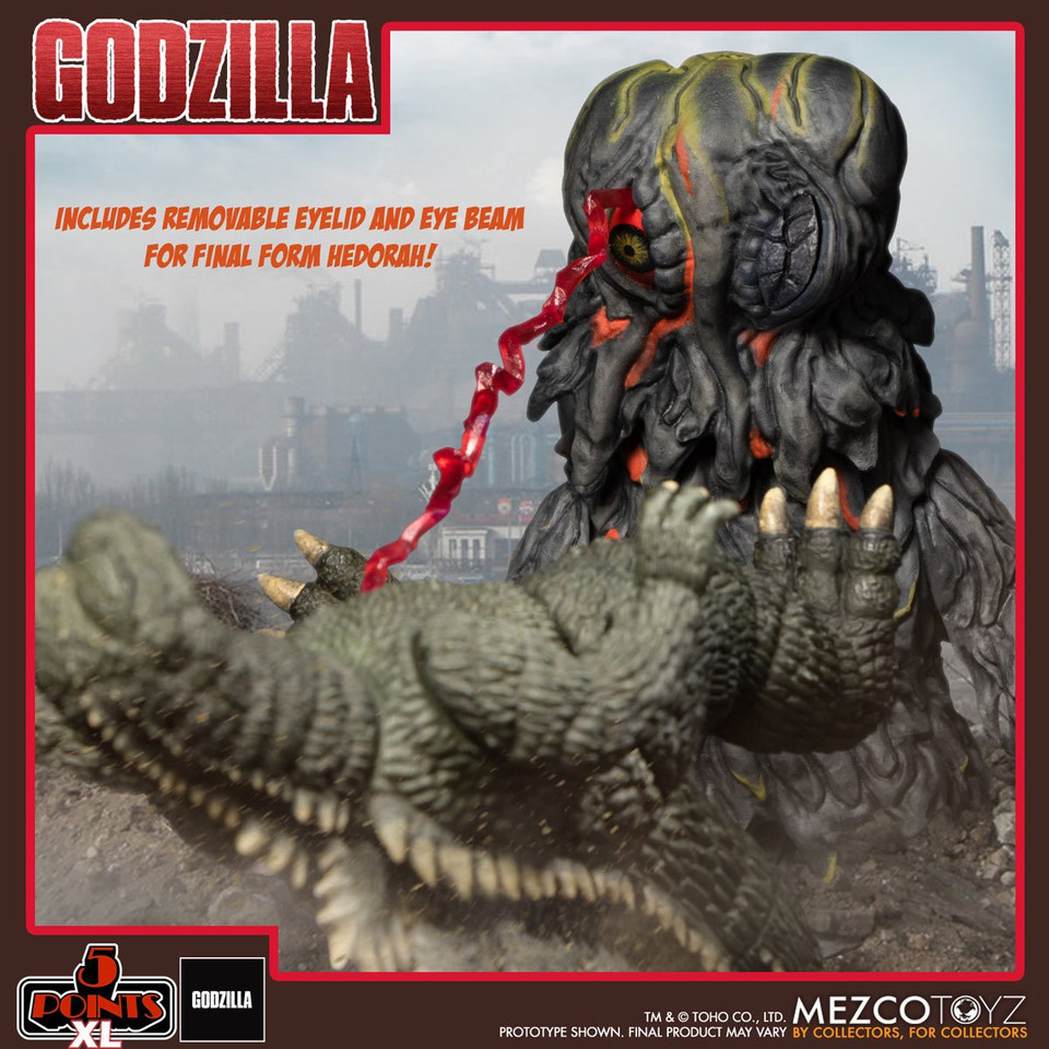 Mezco Toyz Godzilla 5 Points Hedorah vs. Godzilla Boxed Set