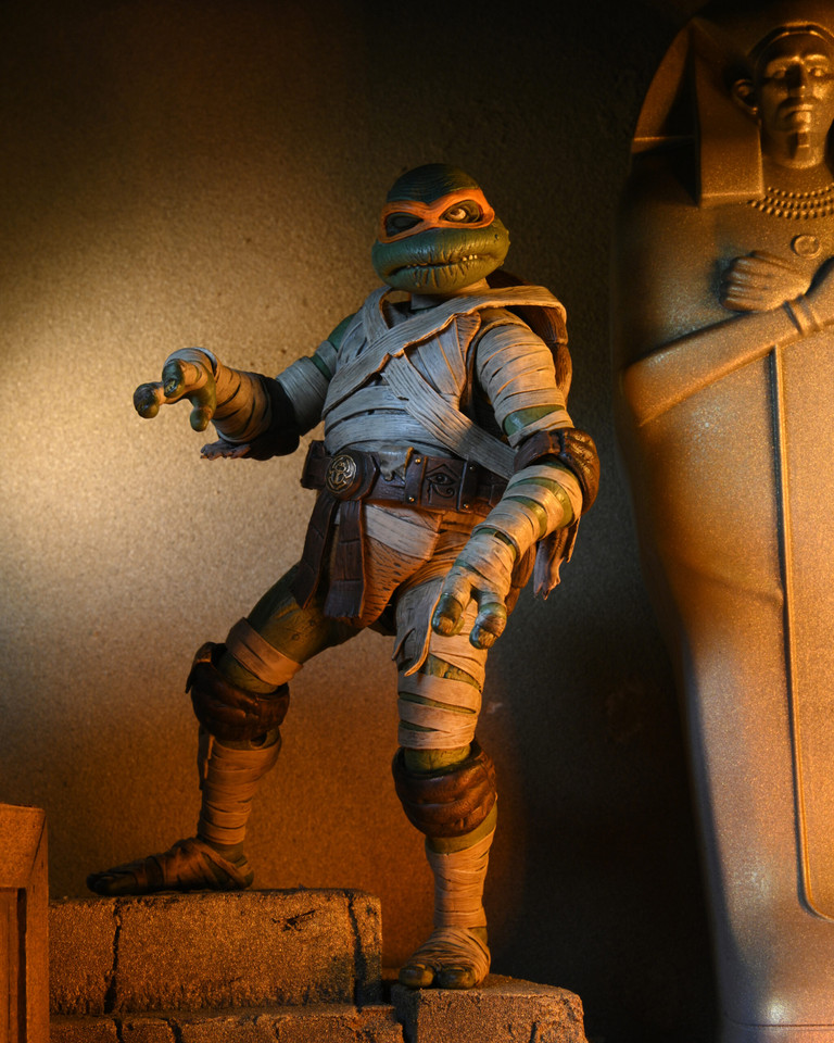 NECA Universal Monsters x Teenage Mutant Ninja Turtles Ultimate Michelangelo as The Mummy 7-Inch Scale Action Figure NECA Universal Monsters x Teenage Mutant Ninja Turtles Ultimate Michelangelo as The Mummy 7-Inch Scale Action Figure