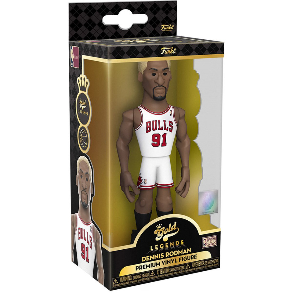 Funko NBA Legends Bulls Dennis Rodman 5-Inch Vinyl Gold Figure Funko NBA Legends Bulls Dennis Rodman 5-Inch Vinyl Gold Figure