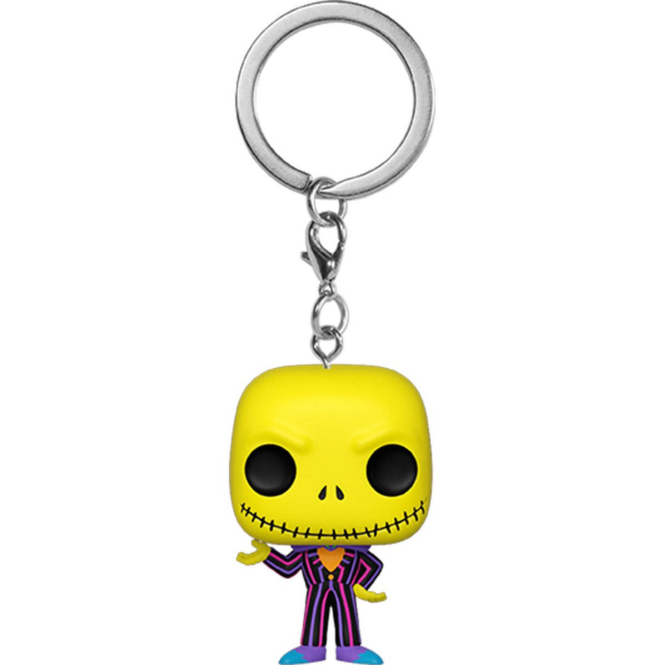 Funko The Nightmare Before Christmas Jack Skellington Blacklight Pocket Pop! Key Chain