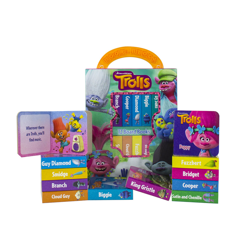 Dreamworks Trolls - My First Library Board Book Block 12-Book Set