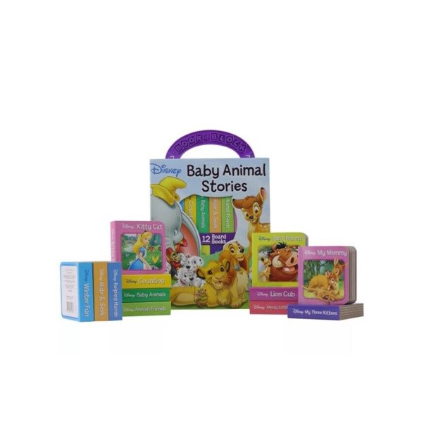Disney: Baby Animal Stories 12 Board Books Set