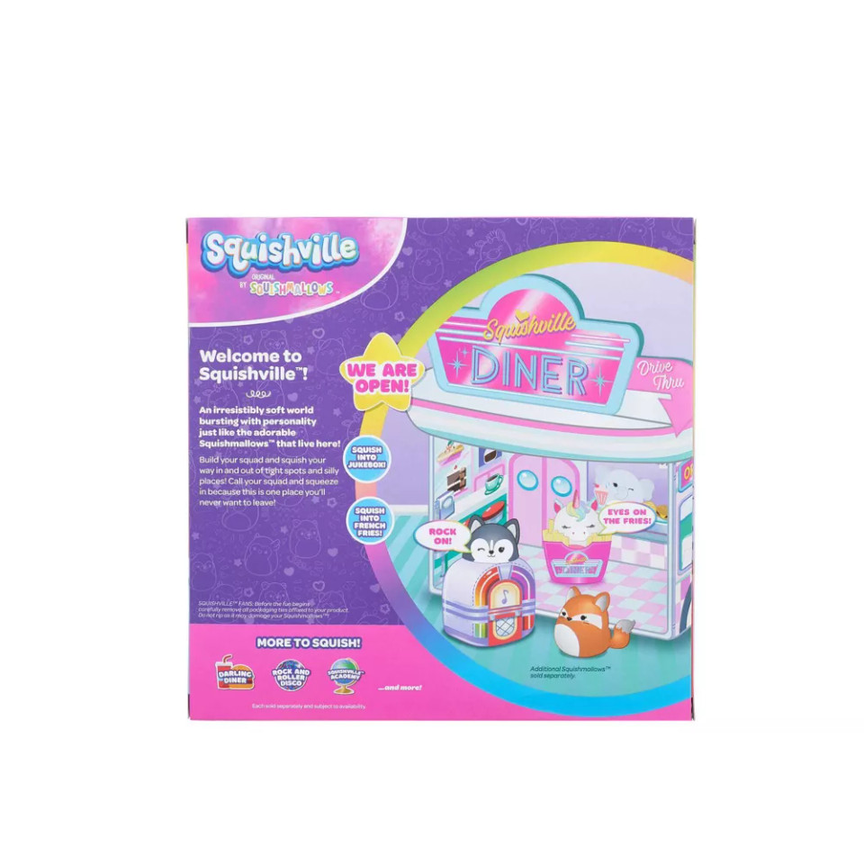 Jazwares Squishville Darling Diner Deluxe Play Scene 2 Inch Plush