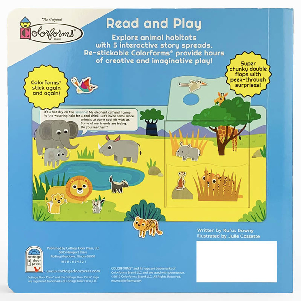 Colorforms Where Do I Live? Deluxe Board Book