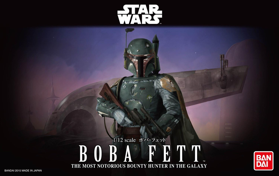 Bandai Hobby Star Wars 1/12 Plastic Model Boba Fett Bandai Hobby Star Wars 1/12 Plastic Model Boba Fett