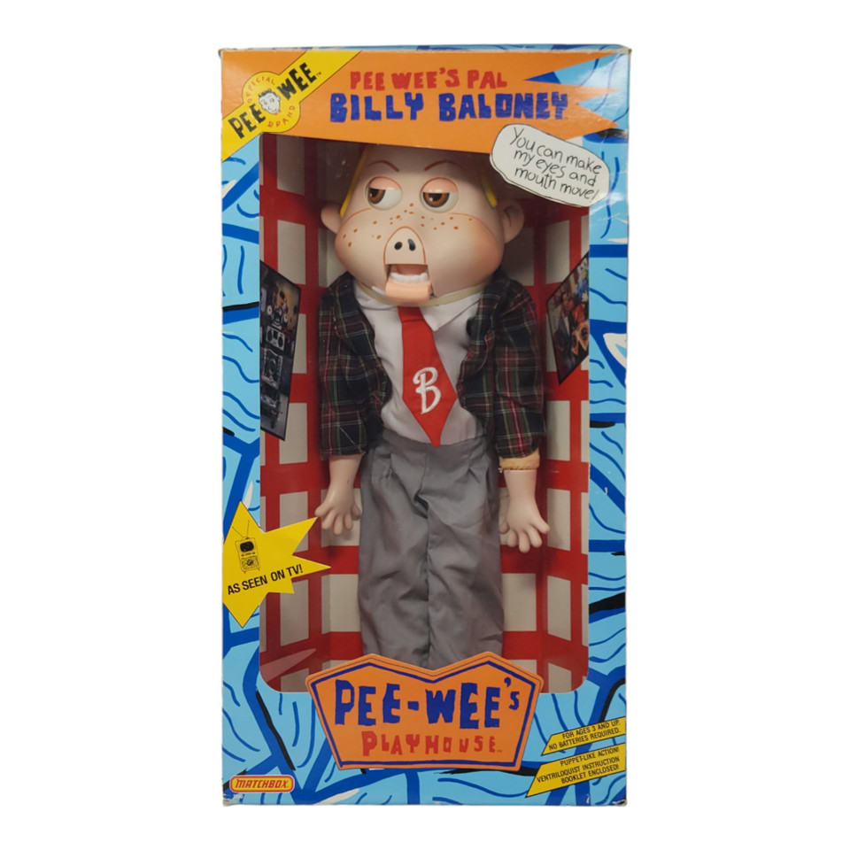 Vintage 1988 Matchbox Pee-Wee's Pal Billy Baloney 18 Inch Puppet Doll - Collectible Toy Vintage 1988 Matchbox Pee-Wee's Pal Billy Baloney 18 Inch Puppet Doll - Collectible Toy