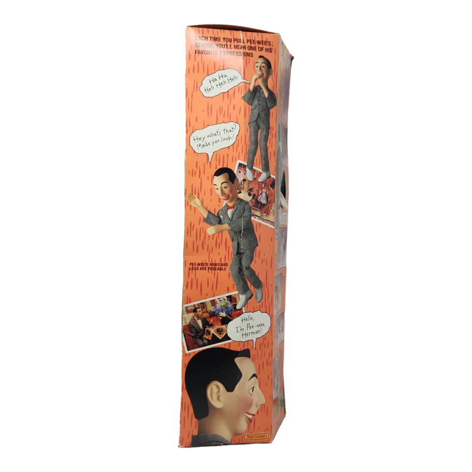 1987 Matchbox Talking Pee-Wee Herman 17 Inch Doll - Vintage Collectible Toy 1987 Matchbox Talking Pee-Wee Herman 17 Inch Doll - Vintage Collectible Toy