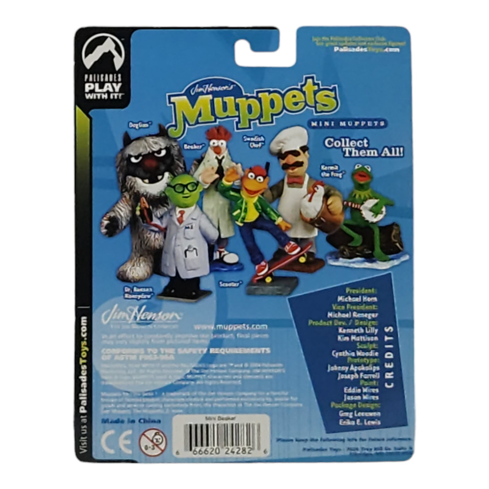 Palisades Mini Muppets Beaker Collectible Figurine - Iconic Muppet Labs Assistant Palisades Mini Muppets Beaker Collectible Figurine - Iconic Muppet Labs Assistant