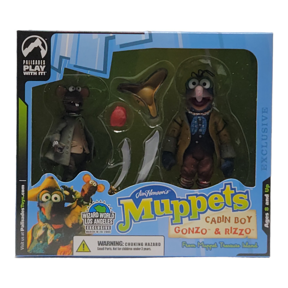 Palisades Muppets Cabin Boy Gonzo and Rizzo Wizard World Los Angeles Exclusive 2005 Collectible Set