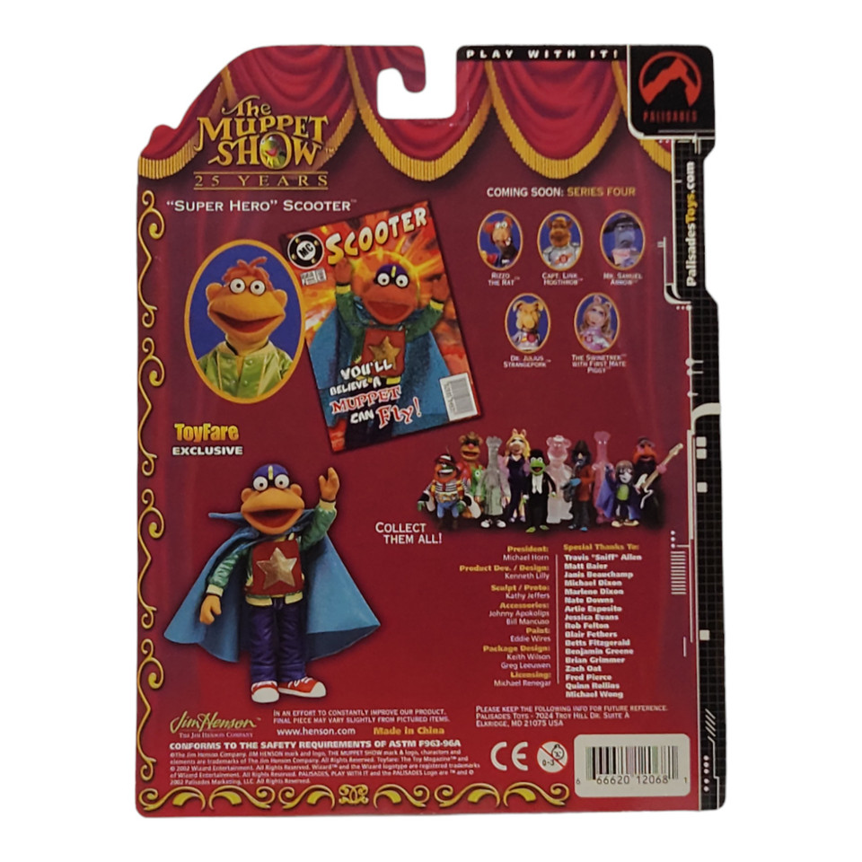 Palisades Muppets Series 3 Superhero Scooter Action Figure - ToyFare Exclusive Collectible Marvelous Muppet Palisades Muppets Series 3 Superhero Scooter Action Figure - ToyFare Exclusive Collectible Marvelous Muppet