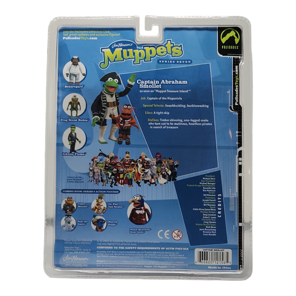 Palisades Muppets Series 7 Captain Abraham Smollet Action Figure - Collectible Pirate Adventurer Palisades Muppets Series 7 Captain Abraham Smollet Action Figure - Collectible Pirate Adventurer