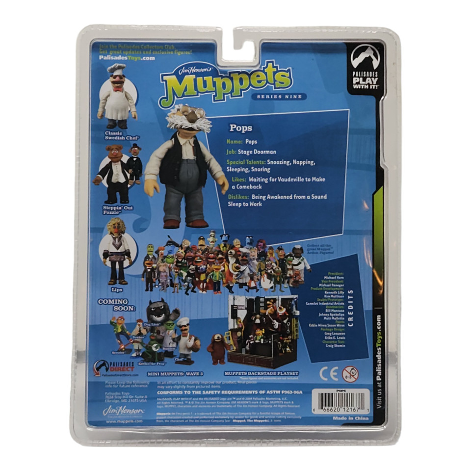 Palisades Muppets Series 9 Pops Action Figure - Collectible Theater Guardian