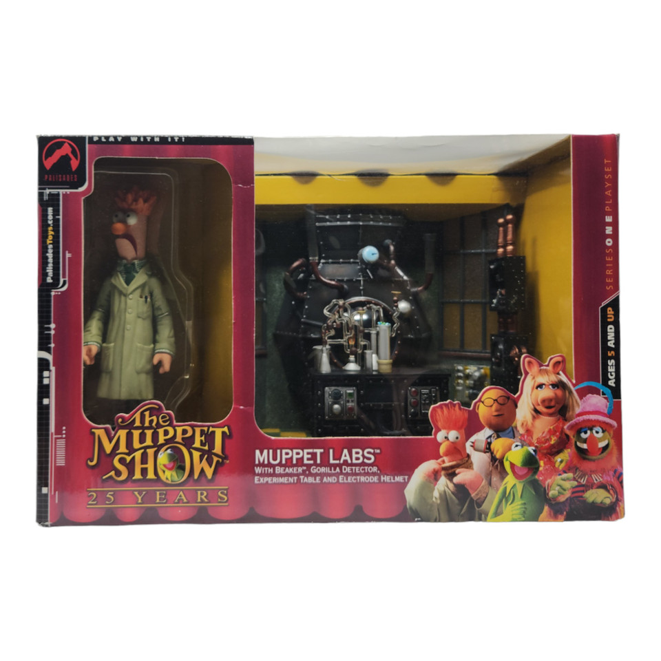 Palisades Muppets Muppet Lab Playset - Authentic Dr. Bunsen and Beaker Collectible Toy