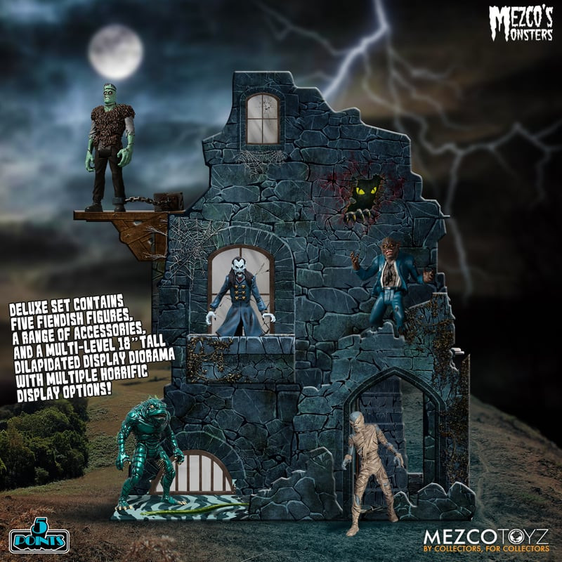 Explore Terror with Mezco Toyz Monsters Tower of Fear 5 Points