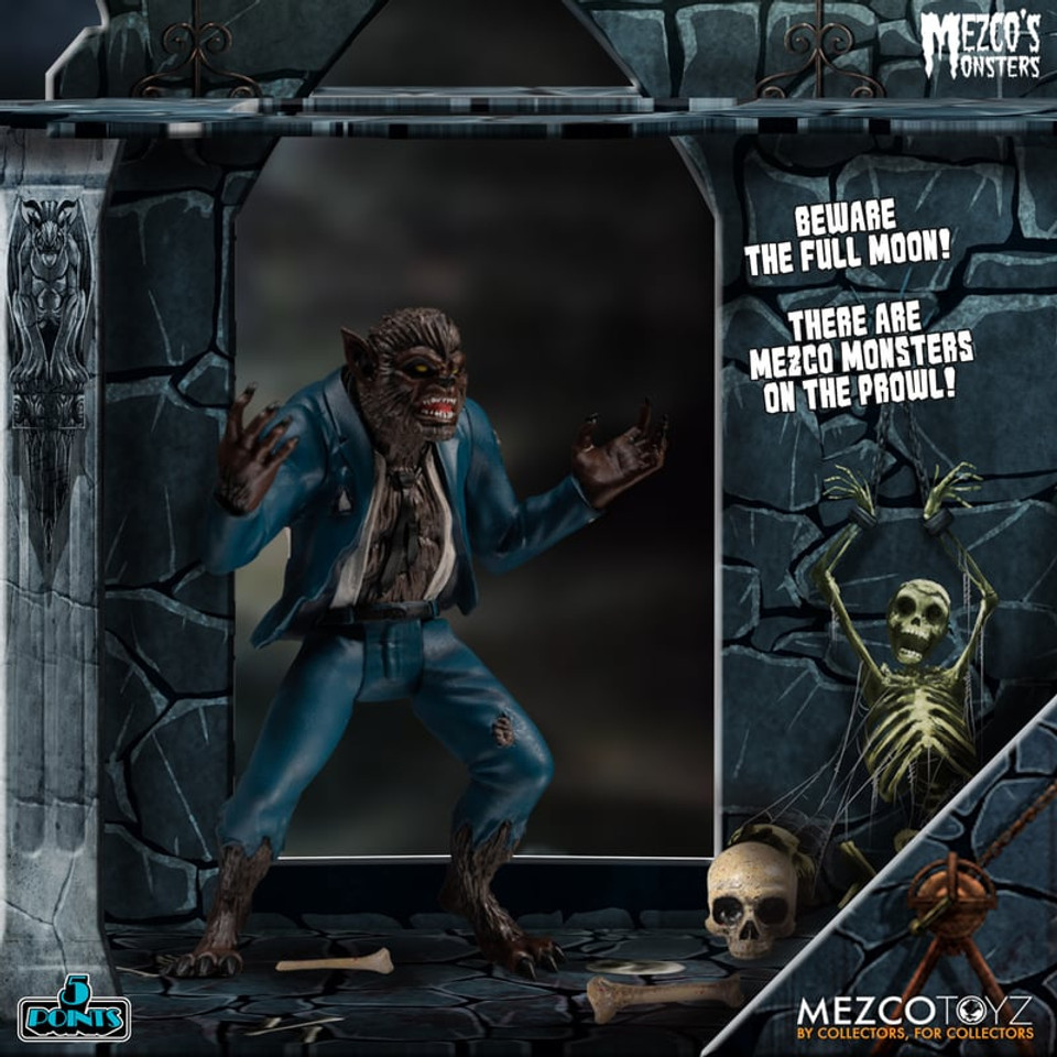 Mezco Toyz Monsters Tower of Fear 5 Points Deluxe Boxed Set