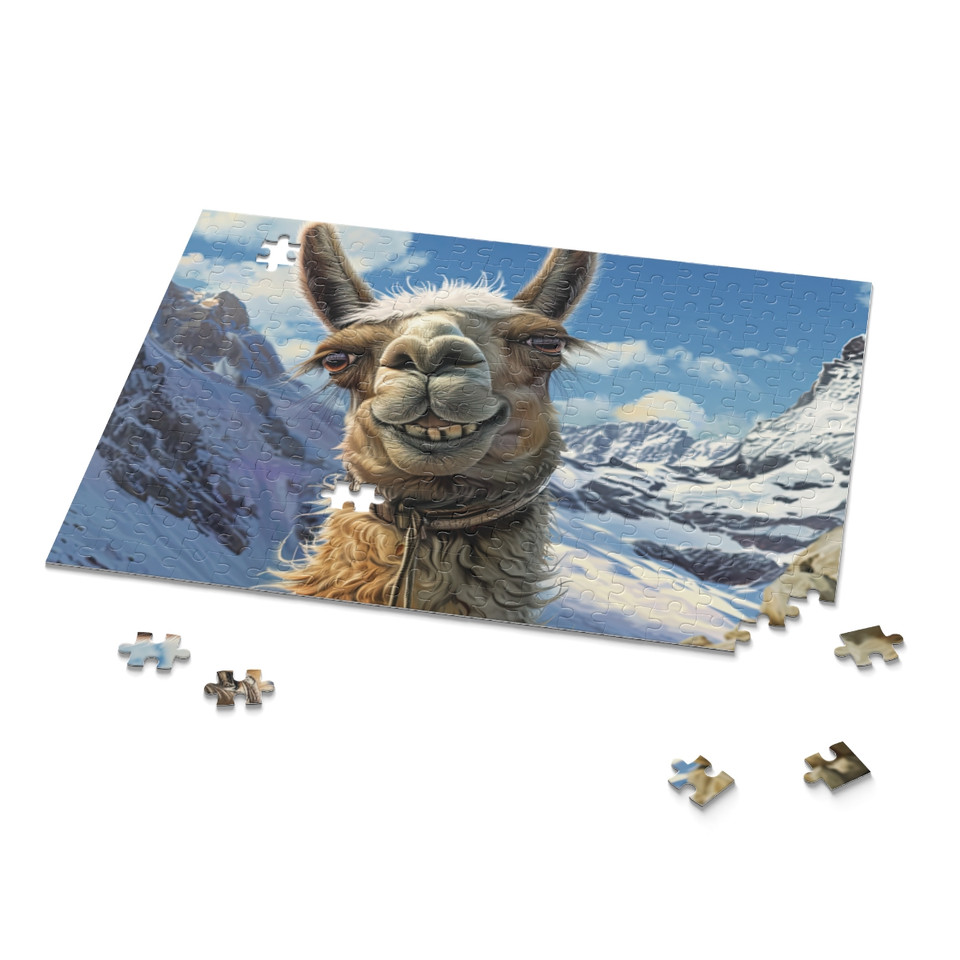 Whimsical Peaks Llama Portrait Puzzle Whimsical Peaks Llama Portrait Puzzle
