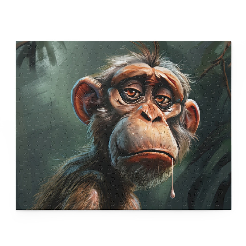 WildExpressions: Melancholy Ape Jigsaw Puzzle