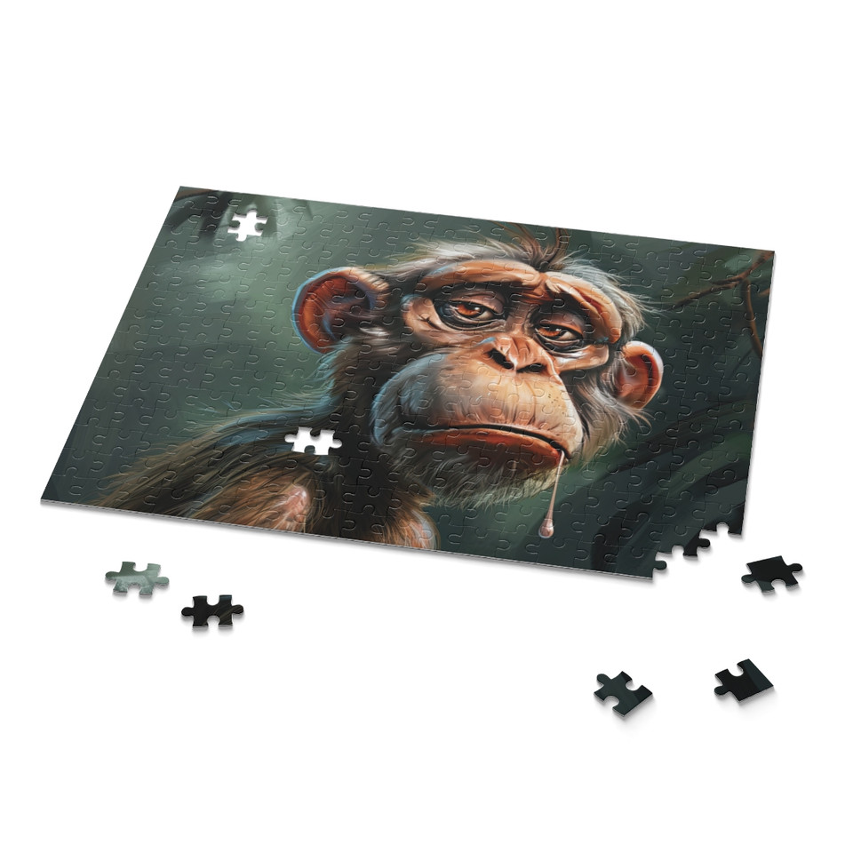 WildExpressions: Melancholy Ape Jigsaw Puzzle