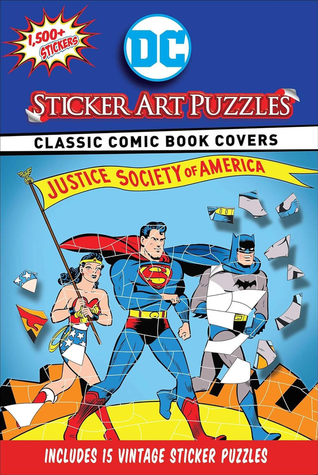 DC Sticker Art Puzzles Paperback – Sticker Book