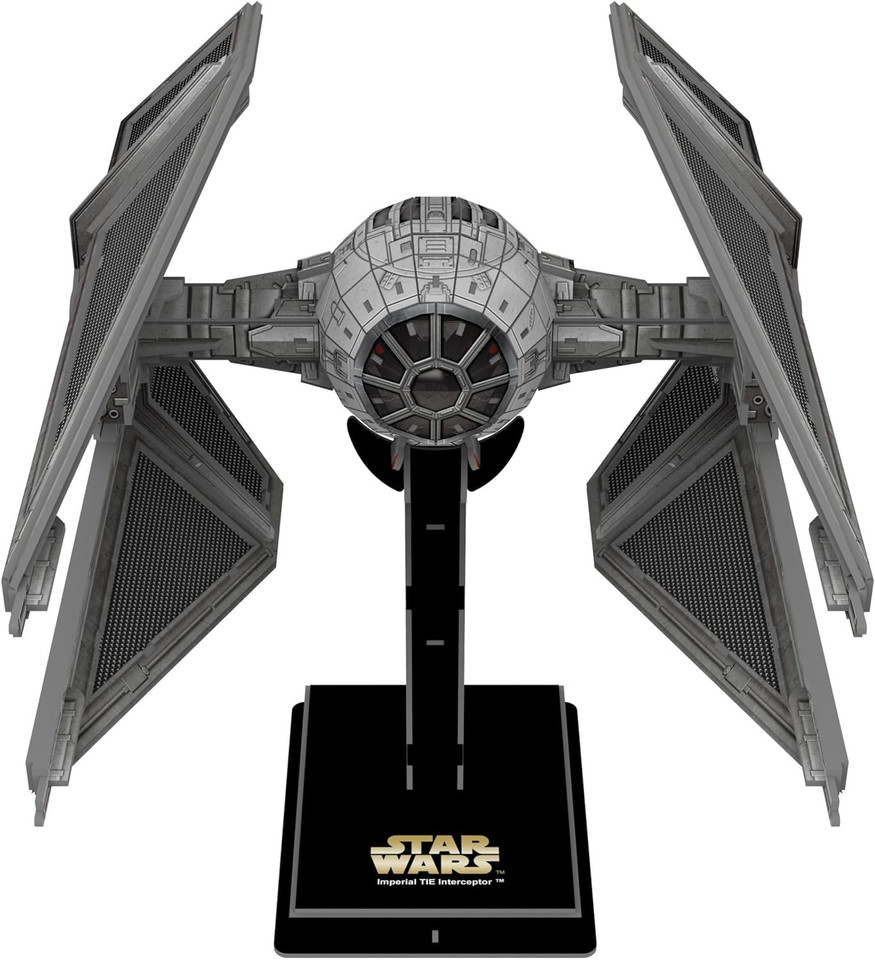 4D Cityscape Star Wars 3D Paper Model Kits - Imperial Tie Interceptor
