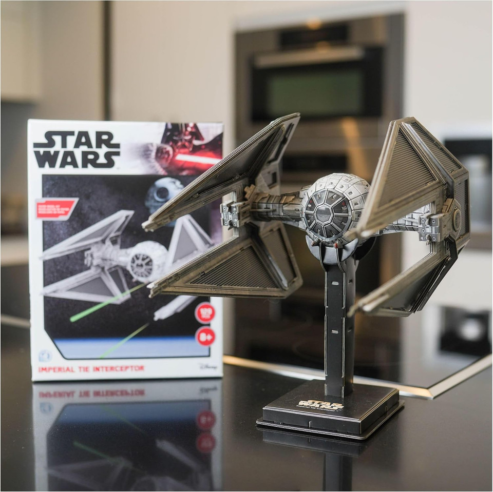 4D Cityscape Star Wars 3D Paper Model Kits - Imperial Tie Interceptor