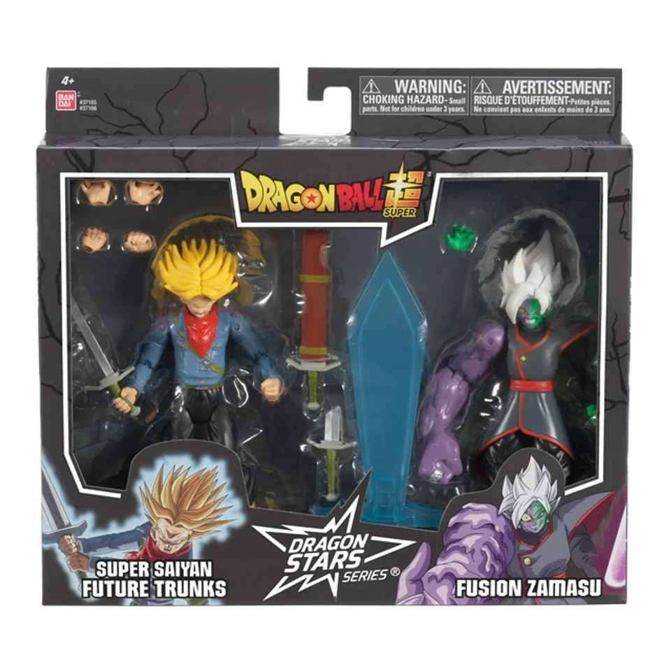 Dragon Ball Super Dragon Stars Battle Pack Future Trunks vs. Fusion Zamasu Action Figure 2-Pack