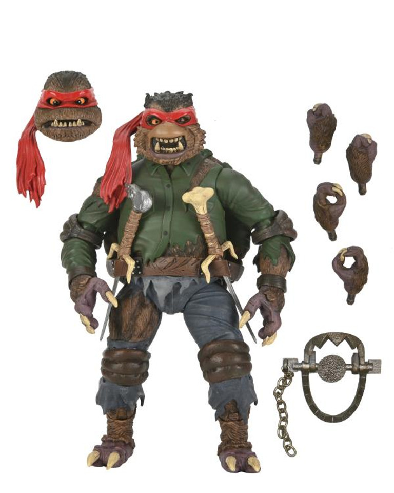 NECA Universal Monsters x Teenage Mutant Ninja Turtles Ultimate Raphael as The Wolfman 7-Inch Scale Figure