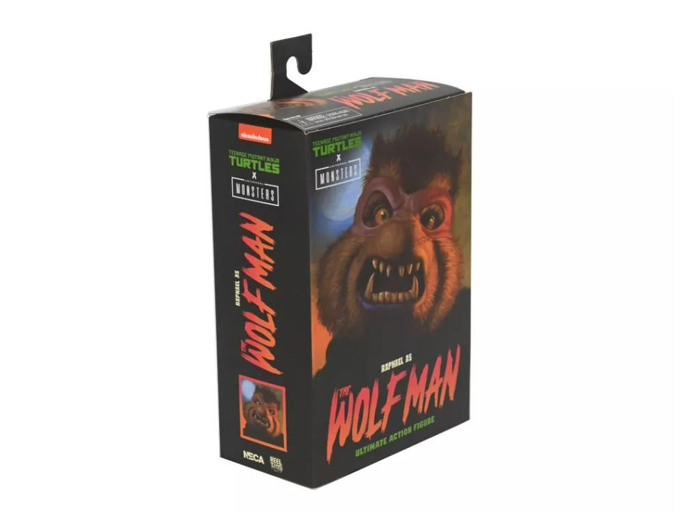 NECA Universal Monsters x Teenage Mutant Ninja Turtles Ultimate Raphael as The Wolfman 7-Inch Scale Figure