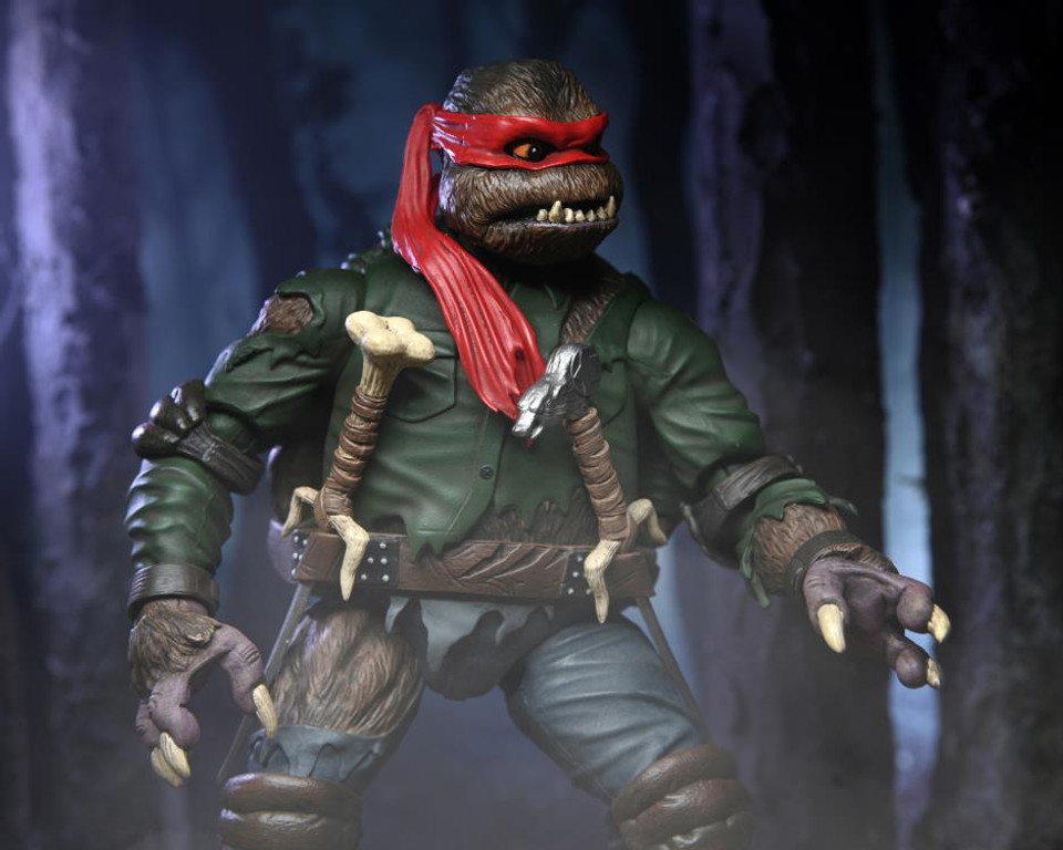 NECA Universal Monsters x Teenage Mutant Ninja Turtles Ultimate Raphael as The Wolfman 7-Inch Scale Figure