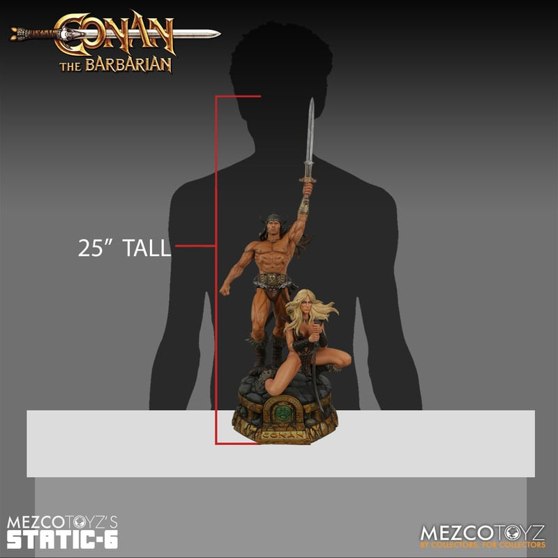 Mezco Toyz Conan the Barbarian (1982) Static-6: 1:6 Scale Figure